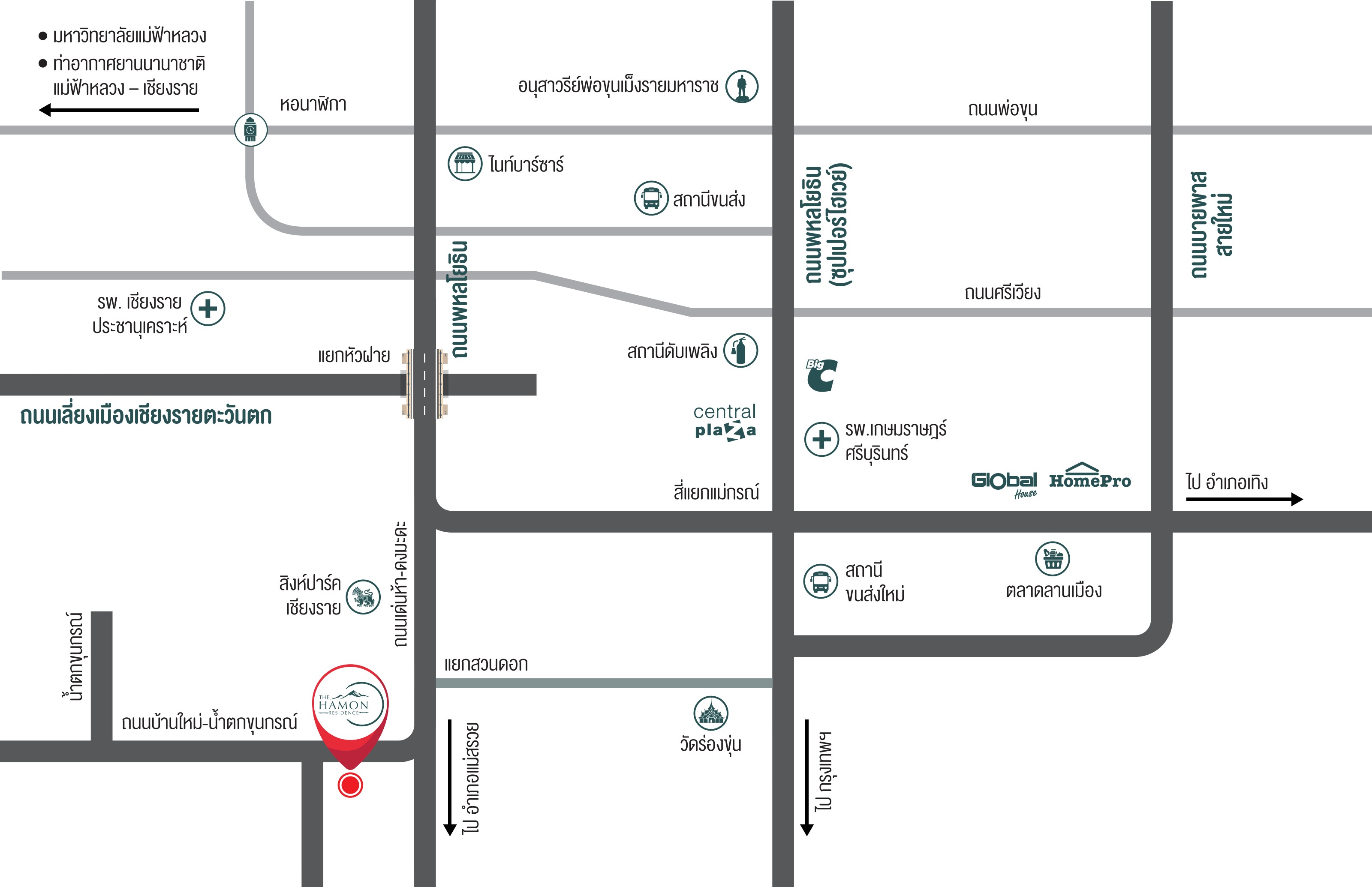 แผนที่ The Hamon Residence — ดอย 5 ม่อน เชียงราย