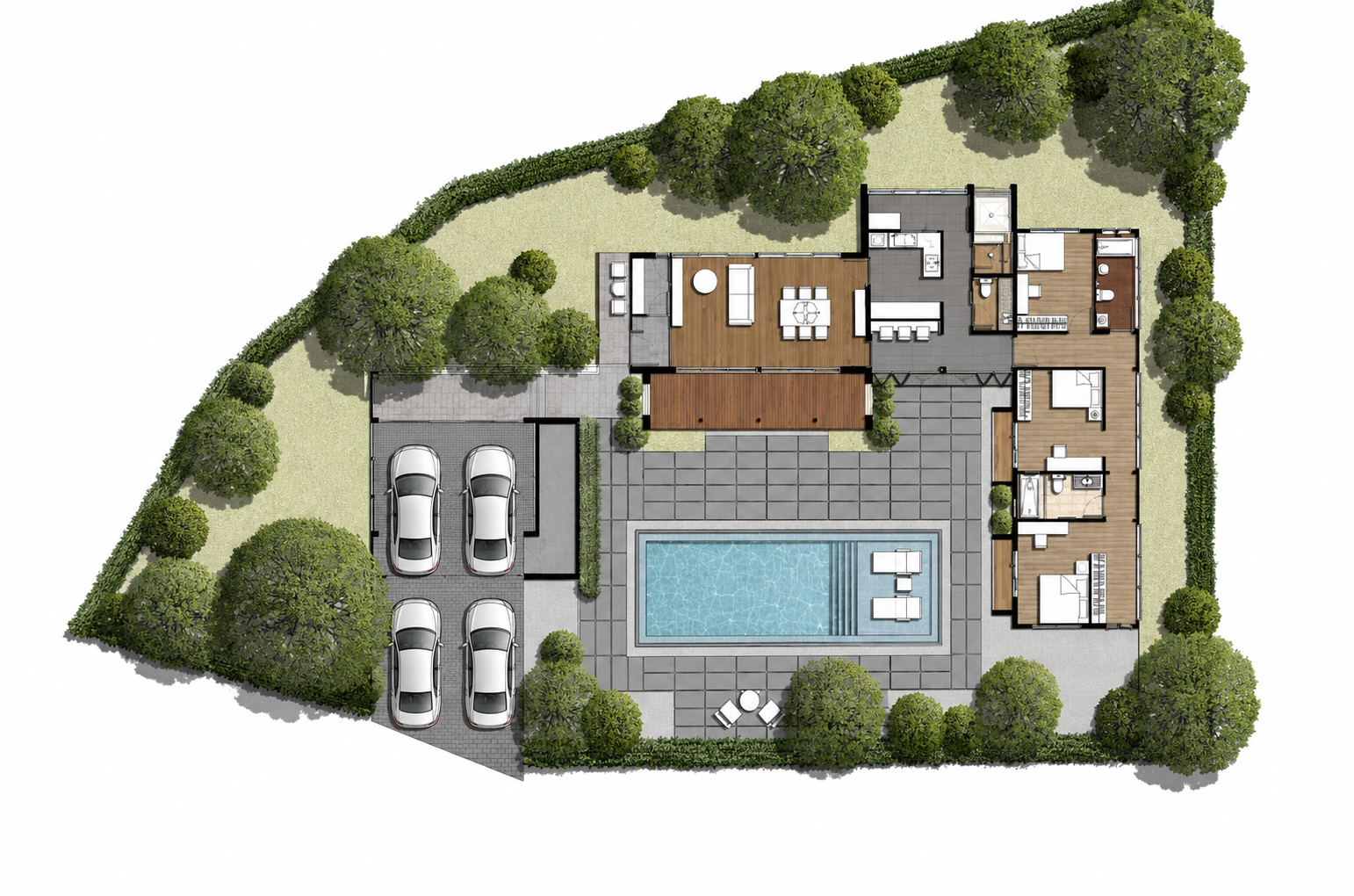 แผนผังบ้าน The Hamon Residence