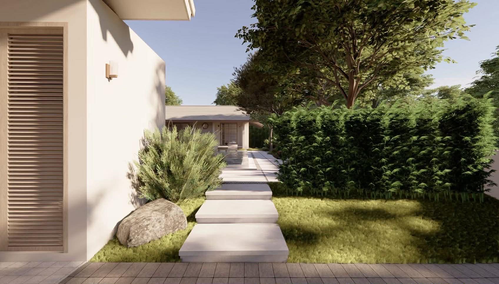 ทางเดินสวน Zen Garden